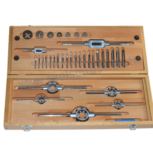 Hand Tap Sets,Round Dies and Tools Sets ชุดต๊าปและดายต๊าปเกลียวไฮสปีดพร้อมด้าม BAER รุ่น 264800301