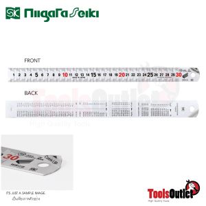 ไม้บรรทัดมิลล้วนแสตนเลสแบบหยิบจับง่าย SK Niigata Seiki รุ่น CU-30KD