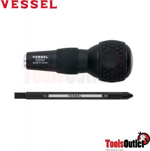 Ball-Grip 2-Way Screwdriver ไขควงสลับ Vessel รุ่น 220W-62