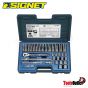 3/8” 33 PCS MM SOCKET SET W/12594 IN BLOW MOLD CASE บ๊อกซ์ชุด 33 อัน/ชุด 3/8” SIGNET #12733