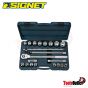 3/4" DR. 21 PC MM SOCKET SET DE บ็อกซ์ชุด 21 อัน SQ.3/4" SIGNET #14721