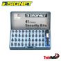 41 PCS. SECURITY BITS WITH QUICK RELEASE HOLDER ชุดดอกไขควง 41 อันพร้อมด้ามจับ SIGNET #22014