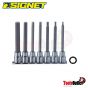 3/8” 7 PC HEX BIT SOCKET SET (2.5-3 ~ 6-8-10 MM.) บ๊อกซ์เดือยโผล่ 3/8” ชุด 7 อัน (2.5-10มม.) SIGNET #22620