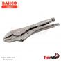Grip Locking Pliers with Flat Jaws and Longitudinal Section คีมล๊อคปากตรงมีช่องโค้งข้างใน ยาว 190 มิล BAHCO รุ่น 2968-190