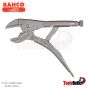 Grip Locking Pliers with Flat Jaws and Longitudinal Section คีมล๊อคปากตรงมีช่องโค้งข้างใน ยาว 190 มิล BAHCO รุ่น 2968-190