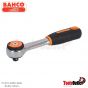 1/4" Round Head Reversible Ratchets with 72 Teeth and 5° Action Angle ด้ามฟรี ขนาด 1/4"XL130 มิล BAHCO รุ่น 6950RN