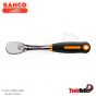 3/8" Pear Head Reversible Ratchets with 80 Teeth and 4.5° Action Angle ด้ามฟรี ขนาด 3/8"XL200 มิล BAHCO รุ่น 7750
