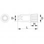 Socket bit ลูกบ๊อกยาวรู 1/2"-12 เหลี่ยม PALMERA รุ่น 256.200