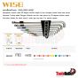STICK BALL WRENCH หกเหลี่ยมหัวบอลยาวคอสั้น WISE รุ่น SBS-2000 - 1.5-10 มิล
