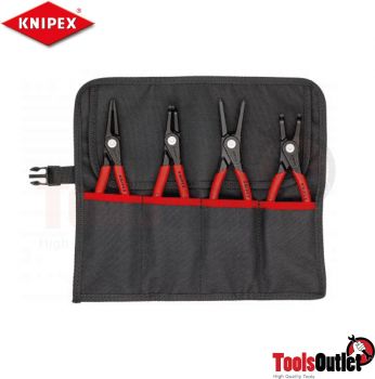 Werkzeugtasche bestueckt 4 teilig ชุดคีมแหวนล็อคสลัก ชุดปากคีบ KNIPEX 00 19 57 V01