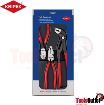 Kraftpaket ชุดคีมหัวขัดเงาและด้ามจับเคลือบพลาสติก KNIPEX 00 20 10