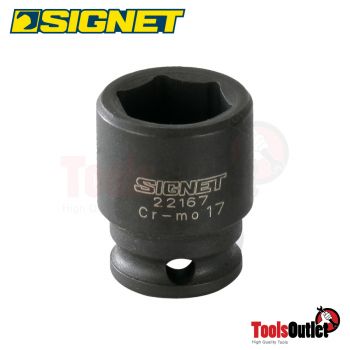 3/8" DR. IMPACT SOCKET ลูกบ็อกซ์ลม 6 เหลี่ยม SQ. 3/8" SIGNET