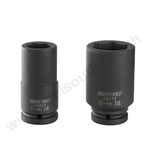 3/4" DR. 17MM DEEP IMPACT SOCKET ลูกบ็อกซ์ลมยาว 6 เหลี่ยม SQ. 3/4" ขนาด 17 มม SIGNET #24250