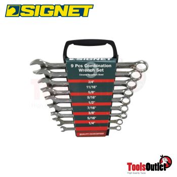 COMBINATION WRENCH SET - Plastic Rack ชุดประแจแหวนข้างปากตาย SIGNET #30629