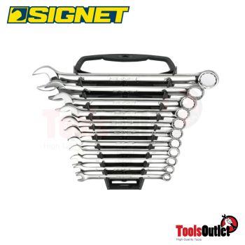 11PC. COMBINATION WRENCH SET (8-22MM) ชุดประแจแหวนข้างปากตาย 11 อัน (8-22 มม) SIGNET #30711