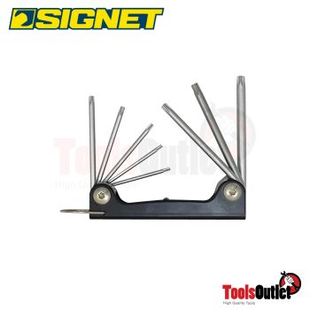 8 PC FOLDING TORX KEY SET ประแจแอล TORX แบบพับเก็บได้ 8 อัน SIGNET #36287