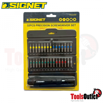 32Pcs. Triangle Folding Precision Screwdriver Set ชุดไขควงเปลี่ยนหัว 32 อัน SIGNET รุ่น 52290