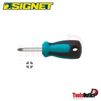 PHILLIPS 2*38 MM STUBBY SCREWDRIVER ไขควงปากแฉก (+) PH-2X38 มม. SIGNET #52440