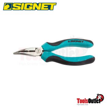 6" BENT  NOSE PLIERS WITH HANG TAG (45 DEQREE) คีมปากแหลมงอ 6" SIGNET #90363