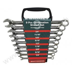 COMBINATION WRENCH SET - Plastic Rack ชุดประแจแหวนข้างปากตาย SIGNET #30629