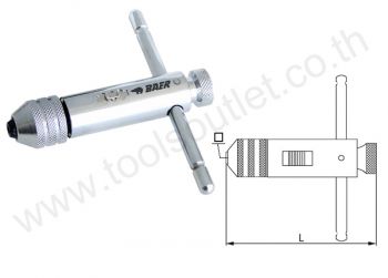 T-Tap Handle ด้ามต๊าปตัวที M3-M10, 1/8"-3/8" #491625001