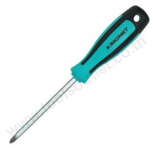 PHILLIPS 0-80*3 MM HEX BLAD TWO-TONE SCREWDRIVER ไขควงปากแฉก (+) PH-0X80 มม. SIGNET #52432