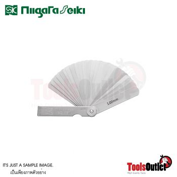 Feeler Gage (111036) ฟิลเลอร์เกจ 100mm 25 ใบชุด (0.03-1.00mm) SK Niigata Seiki รุ่น 100MZ