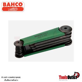 Folding TORX® L-Key Set T9 - T40 - 8 Pcs ประแจแอล6แฉก8อันชุดพับเก็บได้ BAHCO รุ่น BE-8975