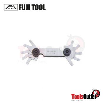 Chamfer Measuring Gauge เกจวัดมุมแชมเฟอร์(แสตนเลส) 14ใบ/ชุด Fujitool รุ่น C-215