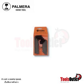 Allen wrench หกเหลี่ยมสีดำ10อันชุด (1/16-3/8") PALMERA รุ่น 229.930/J