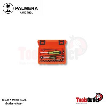 Socket bit set บ๊อก 12 อันชุดรู1/4"-6เหลี่ยม 1/8-9/16" PALMERA รุ่น 249.618/P