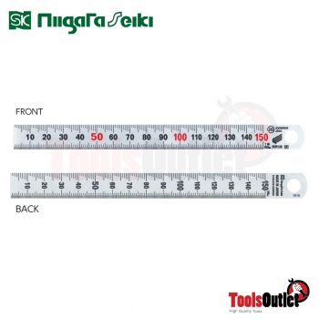 Metal Rules ไม้บรรทัดมิลล้วนสแตนเลส SK Niigata Seiki รุ่น ST-150