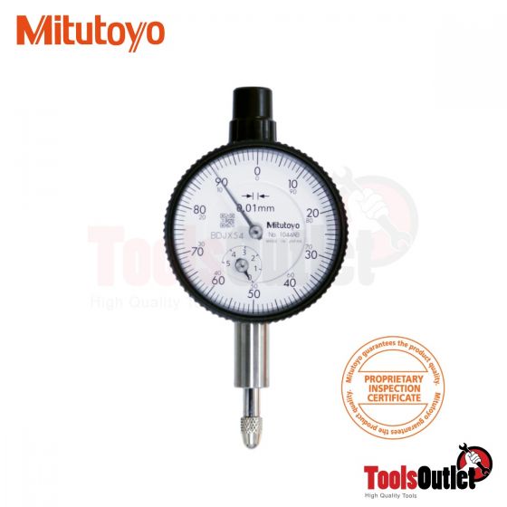 Dial Gauge ไดอัลเกจฝาหลังเรียบ Mitutoyo รุ่น 1044AB (0.01X0-5มิล)