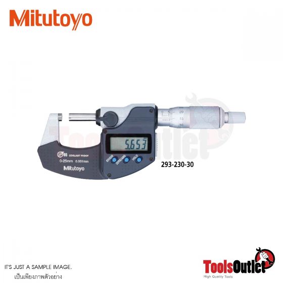 Micrometer ดิจิตอลไมโครมิเตอร์ (0.00005"X0-1")(0.001X0-25mm) Mitutoyo รุ่น 293-330-30