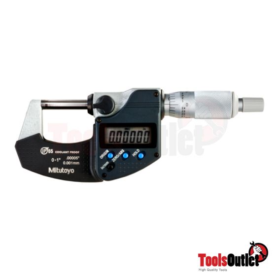 Micrometer Digital ไมโครมิเตอร์ดิจิตอล (0.00005"X0-1")(0.001X0-25mm) Mitutoyo รุ่น 293-340-30