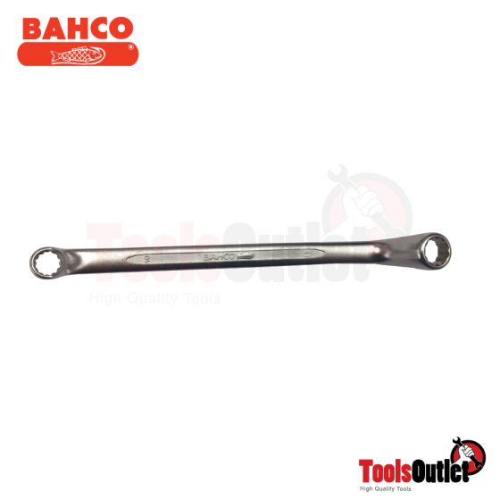 Metric Deep Offset Double Ring End Wrenches with Chrome Finish ประแจแหวน ขนาด 10X11 มิล BAHCO รุ่น 2M-10-11