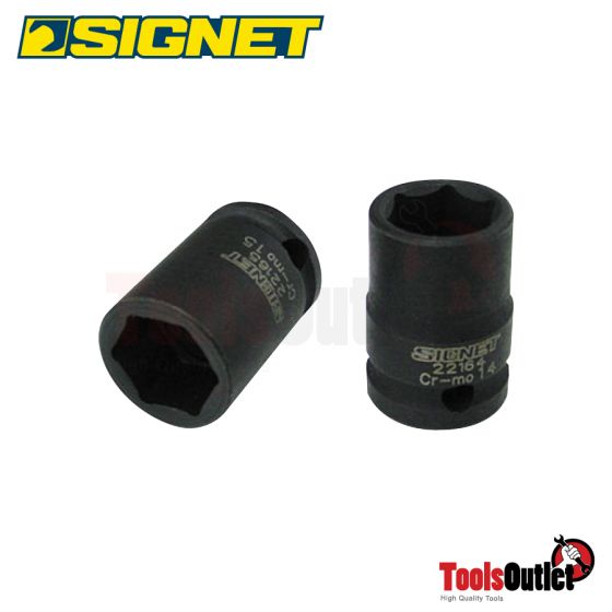 1/2” IMPACT SOCKET ลูกบ๊อกซ์ลม 6 เหลี่ยม 1/2” SIGNET