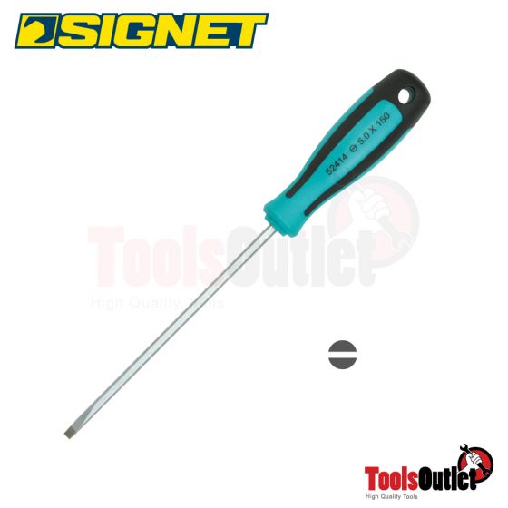 FLAT HEX BLAD TWO-TONE SCREWDRIVER ไขควงปากแบน SIGNET