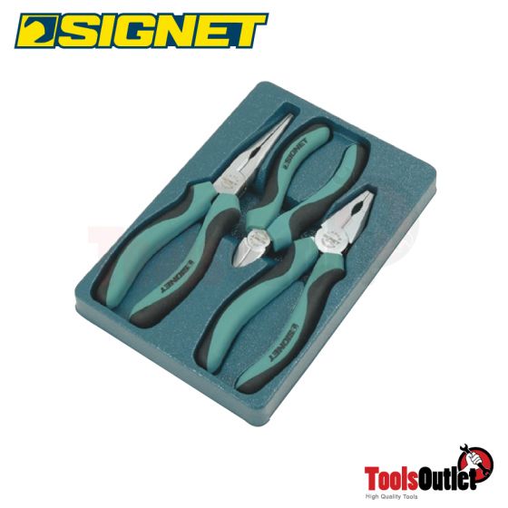 3PC PLIERS SET SIGNETชุดคีม 3 อัน SIGNET #90193