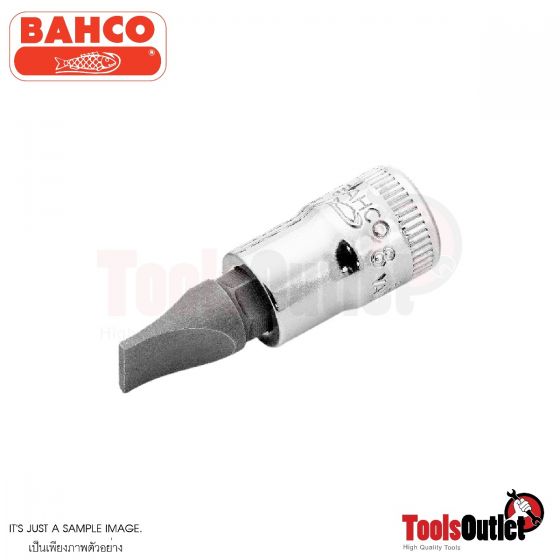 1/4" Square Drive Socket Drivers for Slotted Head Screw ลูกบ๊อกรู1/4" ปลายไขควงแบน BAHCO รุ่น 6709F