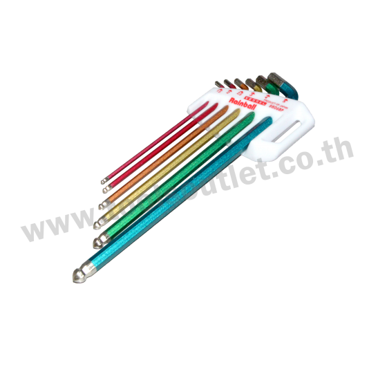 Rainball_L-Wrenches Set หกเหลี่ยมบอลยาวชุด Vessel รุ่น 8806BP