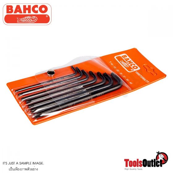 Long TORX® L-Key Set with Black Oxide Finish - 7 Pcs ประแจแอล6แฉก7อันชุด BAHCO รุ่น 1995TORX/7T