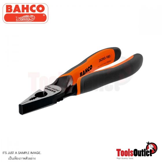 ERGO™ Combination Pliers with Self-Opening Dual-Component Handles and Phosphate Finish คีมปากจิ้งจกยาว 160 มิล BAHCO รุ่น 2628G-160