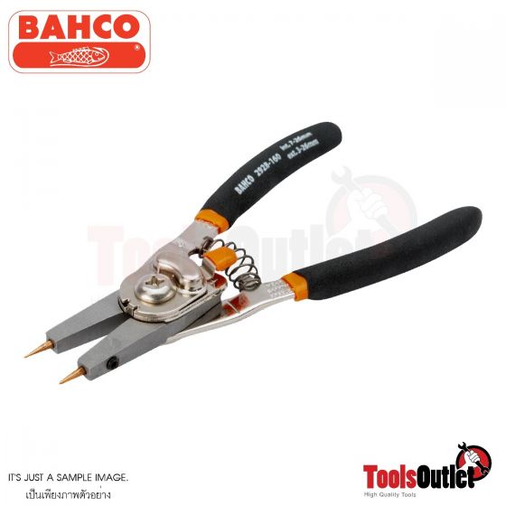 Internal and External Circlips Resettable Pliers คีมถ่างแหวนเปลี่ยนปากได้ (10-48มิล) BAHCO รุ่น 2928-200
