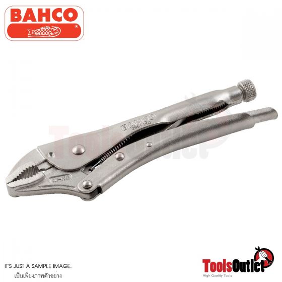 Grip Locking Pliers with Curved Jaws คีมล๊อคปากโค้งมีปากตัดลวด ยาว 250 มิล BAHCO รุ่น 2951-250