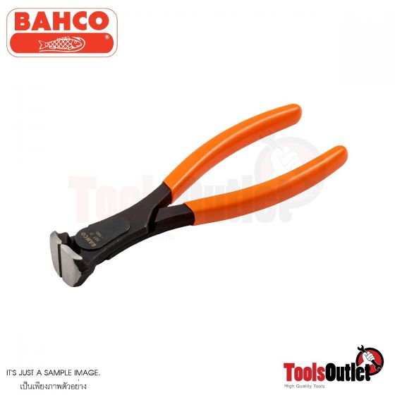End Cutting Pliers with PVC Handles and Phosphate Finish คีมตัดลวดหน้าตรง ยาว 200 มิล BAHCO รุ่น 527D-200
