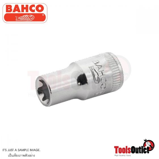 1/4" Square Drive Sockets with TORX® Profile ลูกบ๊อกรู 1/4"-6 แฉก ขนาด E8 BAHCO รุ่น 6700TORX-E8