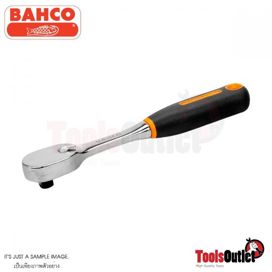 3/8" Pear Head Reversible Ratchets with 80 Teeth and 4.5° Action Angle ด้ามฟรี ขนาด 3/8"XL200 มิล BAHCO รุ่น 7750