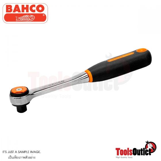 3/8" Round Head Reversible Ratchets with 72 Teeth and 5° Action Angle ด้ามฟรี ขนาด 3/8"XL200 มิล BAHCO รุ่น 7750RN