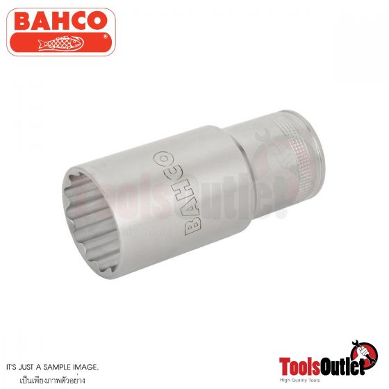 1/2" Square Drive Deep Sockets with Metric Bi-Hex Profile ลูกบ๊อกยาวรู 1/2"-12 เหลี่ยม BAHCO รุ่น 7805DM